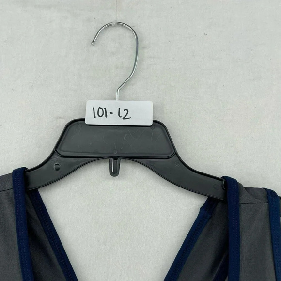 Aero Dynamic Athletic Dress Womens Sz L Blue Colorblock Scoop Neck Front Pockets - Picture 11 of 11